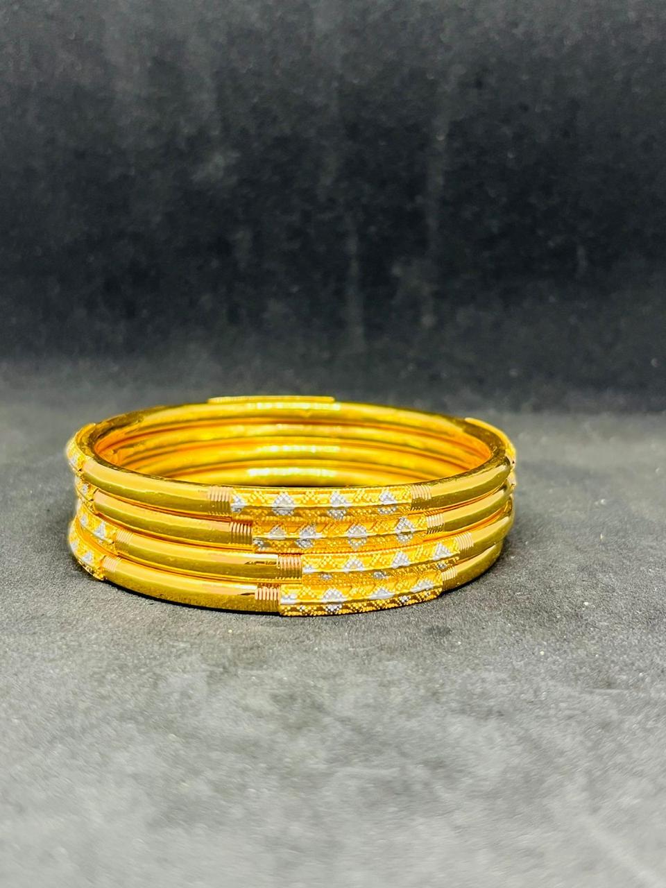 Classic thin gold bangles