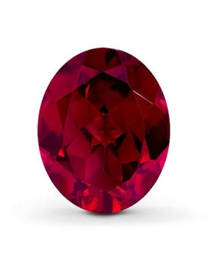 Loose ruby gemstone