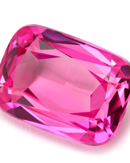 Loose pink gemstone