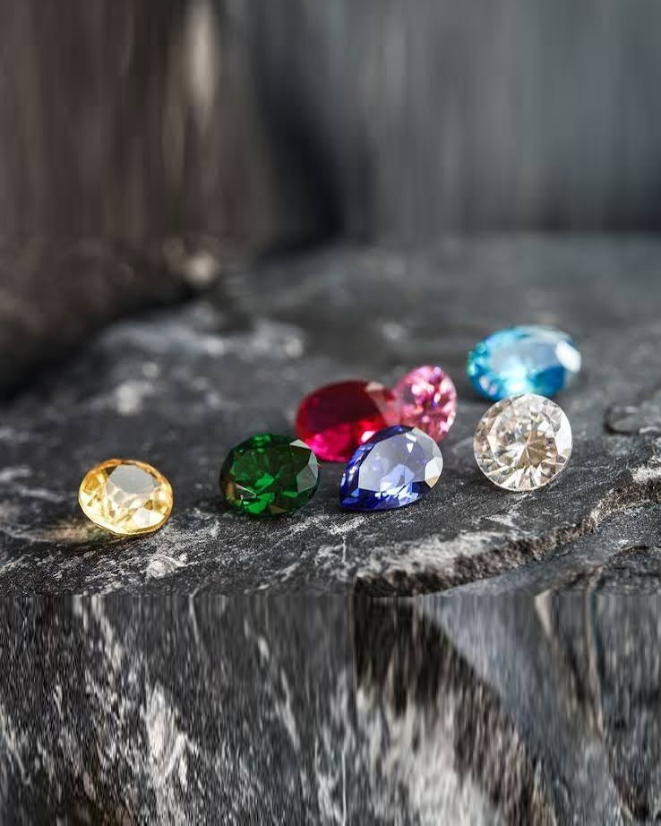 Assorted certified gemstones
