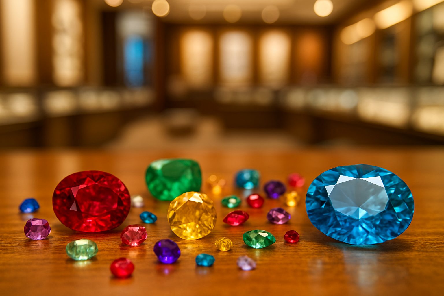 Loose certified gemstones