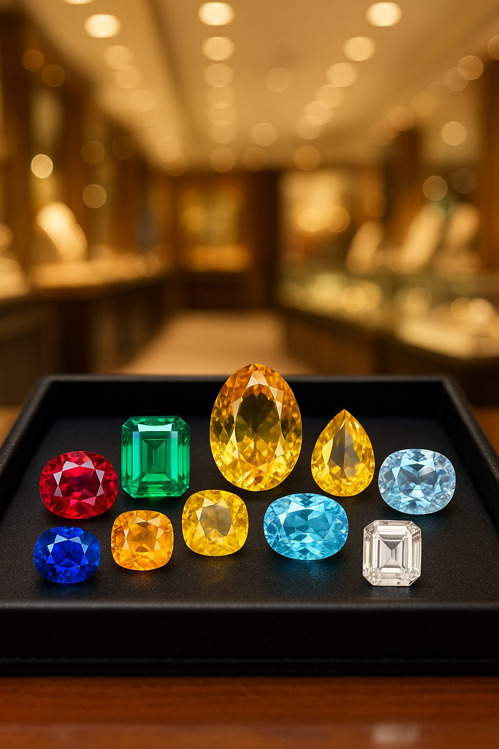 Assorted gemstone rings