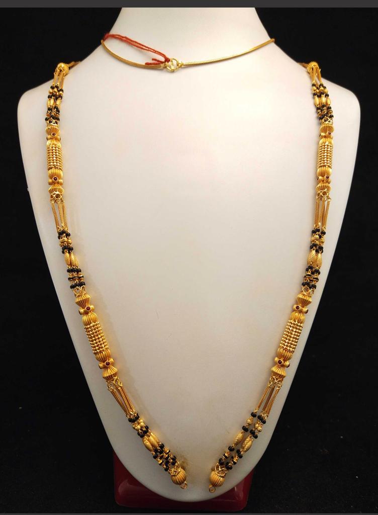 Beaded gold mangalsutra