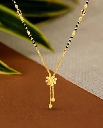 Flower tassel mangalsutra