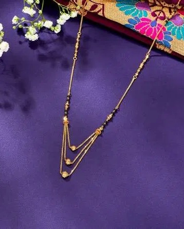 Layered chain mangalsutra
