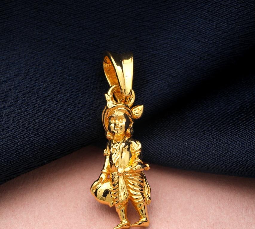 Deity gold pendant